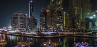 Dubai at night